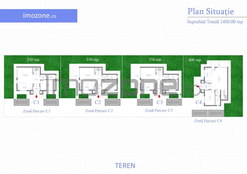 Otopeni - zone Ferme, vila P+1, 4 camere,  3 dormitoare, 3 bai,  COMISION 0%